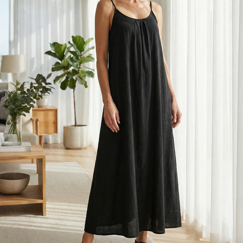 🏖️💕Women's Solid Color Backless Cami Dress🌟🌊