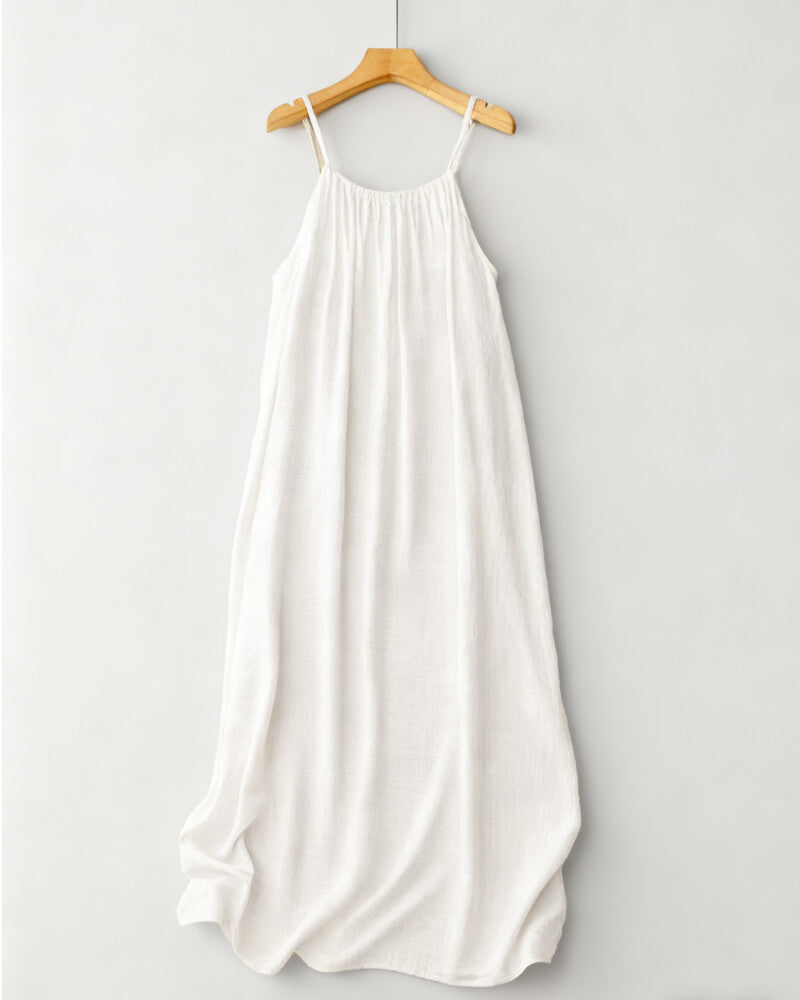 🏖️💕Women's Solid Color Backless Cami Dress🌟🌊