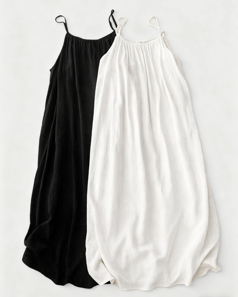 🏖️💕Women's Solid Color Backless Cami Dress🌟🌊