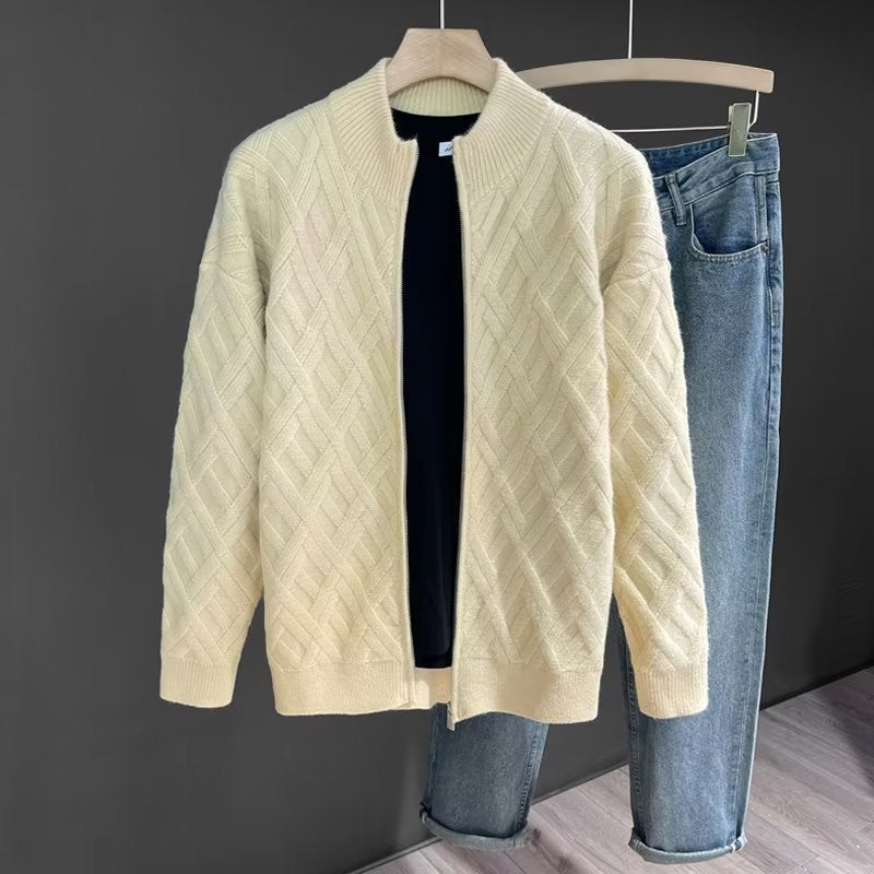 Knit Sweater Men's Outerwear Jacket