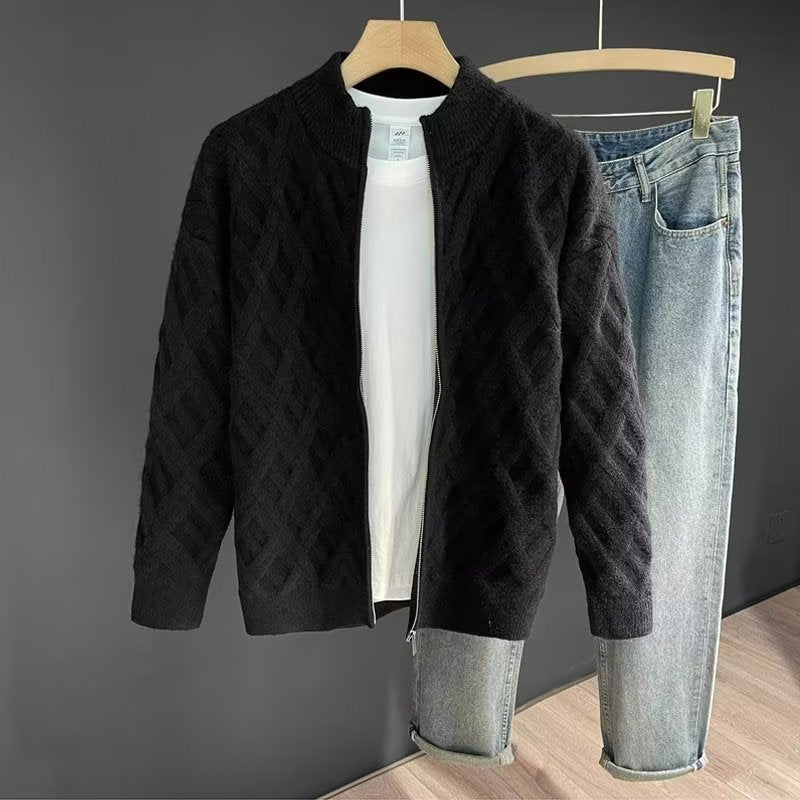 Knit Sweater Men's Outerwear Jacket