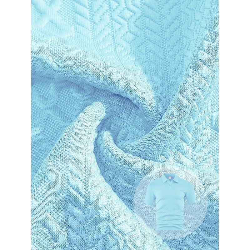 🔥Hot Sale 50% Off💥Men’s Diamond Pattern Turn-Down Collar Short Sleeve Top & Drawstring Shorts 2-Piece Set